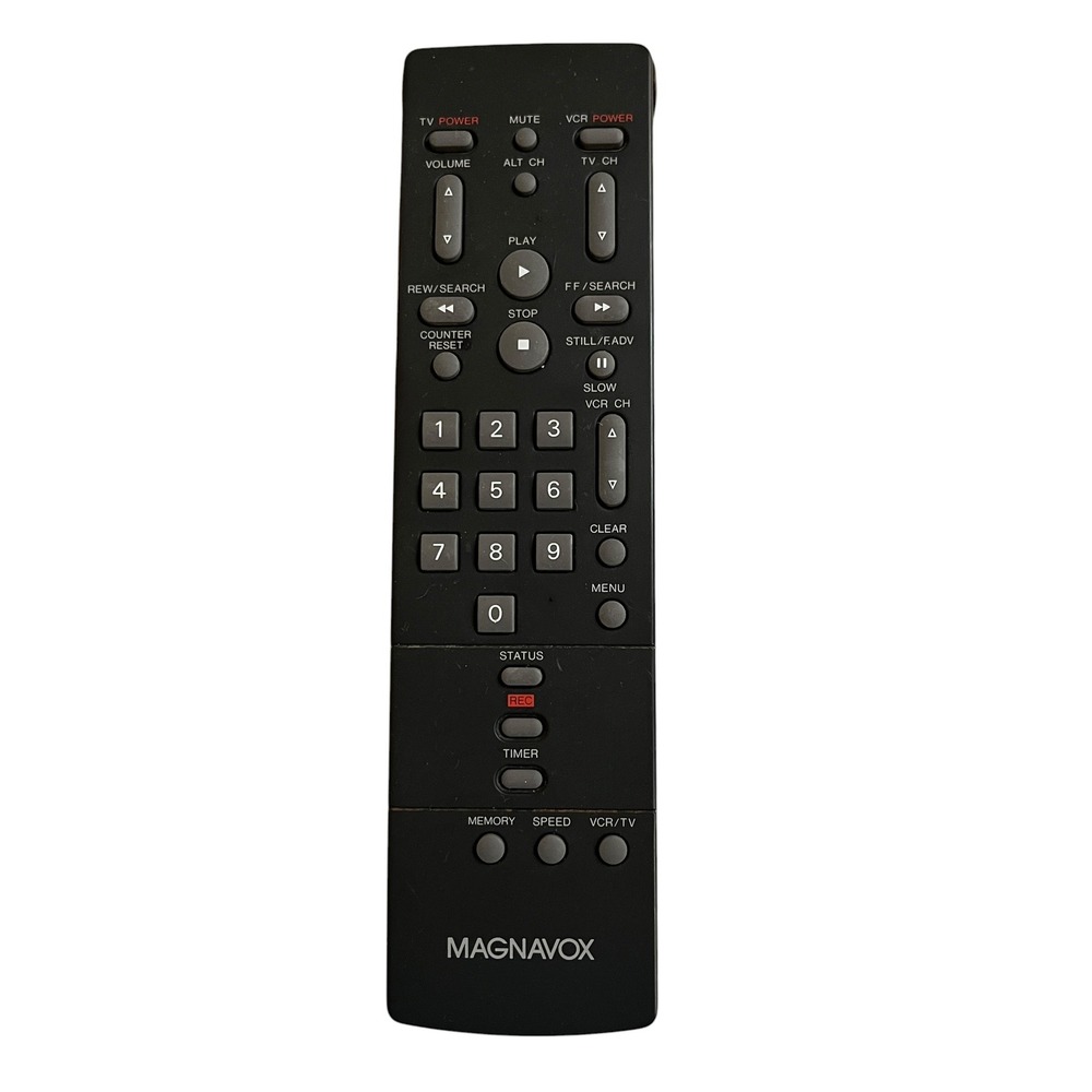 Magnavox PEAC0115 TV VCR Combo Remote Control Black Made in Japan